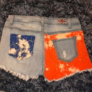 UF designed jean shorts